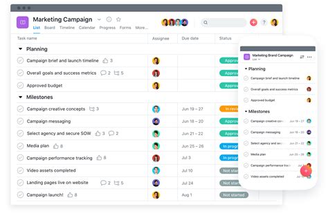 Build your project overview: Assign roles, create a project brief, and add resources so everyone is on the same page. Manage communications: Choose which project members get notified when you add tasks, publish status updates, or send messages. Collaborate with external partners: Share read-only links so people outside Asana can view your ...